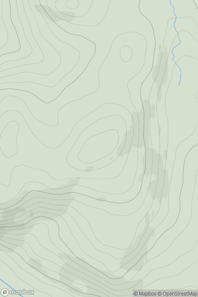 Thumbnail image for Craig Hill [Carrick and Galloway] [NS395019] showing contour plot for surrounding peak